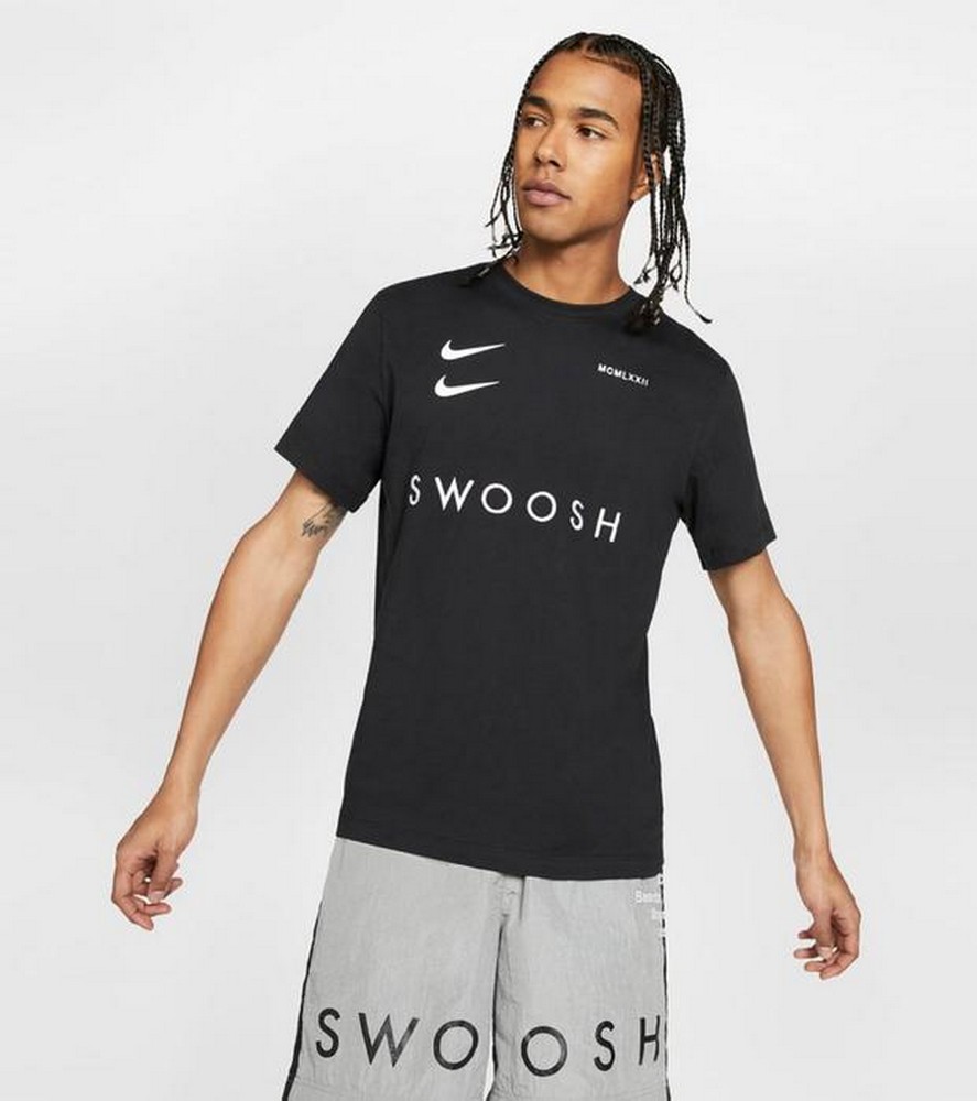 Tricou bărbătesc Nike M NSW SS TEE SWOOSH PACK S Negru photo 2