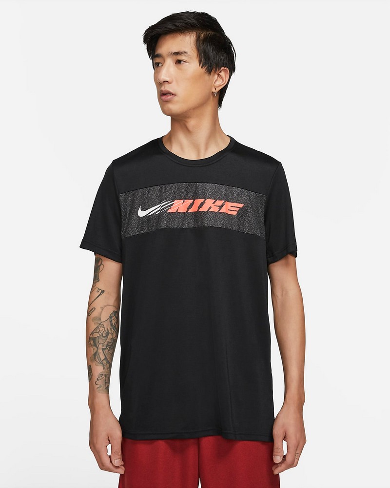 Tricou bărbătesc Nike M NK DRY SUPERSET SS SC ENERGY L Negru photo 2