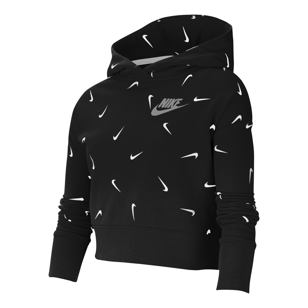 Толстовка Nike G NSW AOP CROP FT HOODIE / Женский / L / Черный photo 1 Толстовка Nike G NSW AOP CROP FT HOODIE / Женский / L / Черный photo 1