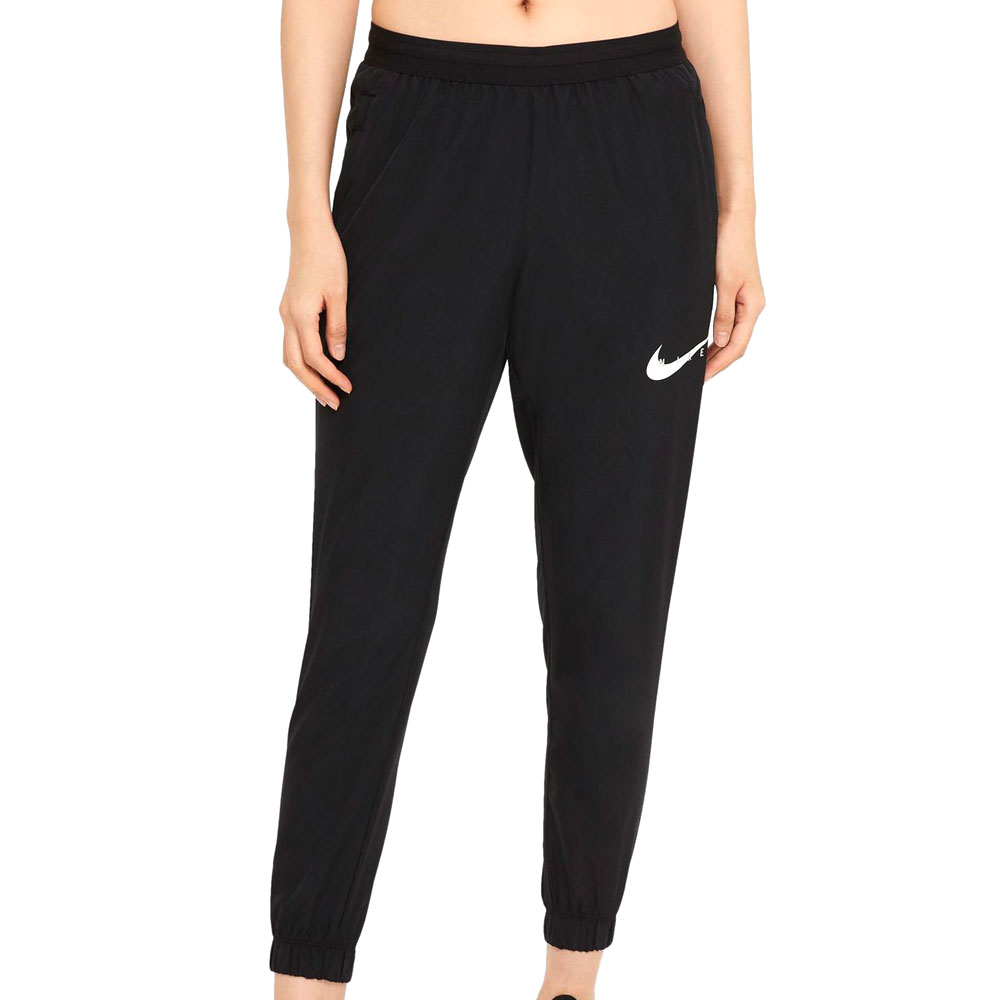 Брюки Nike W NK SWOOSH RUN TRK PANT / Женский / L / Черный photo 1 Брюки Nike W NK SWOOSH RUN TRK PANT / Женский / L / Черный photo 1