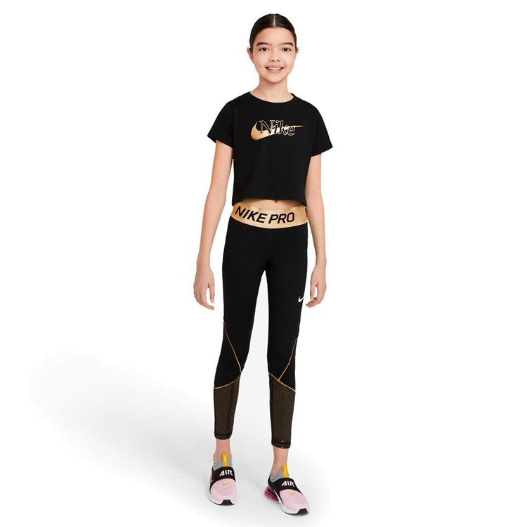 Tricou Nike G NSW TEE CROP RTLP / Femei / M / Negru photo 3