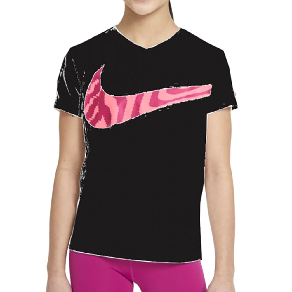 Tricou Nike G NK DRY TEE LEG VNECK SWSH FI / Femei / L / Negru photo 1 Tricou Nike G NK DRY TEE LEG VNECK SWSH FI / Femei / L / Negru photo 1