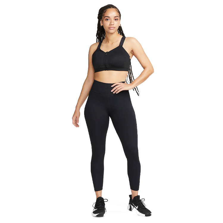 Bra sportive Nike W NK DF ALPHAS HS FRONT ZIP B / Femei / XSA-C / Negru photo 3