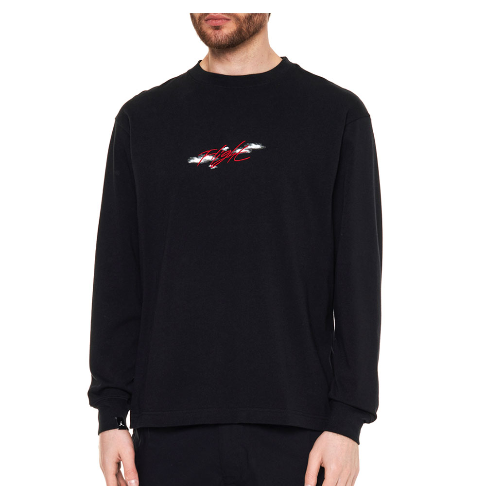 Hanorac pt bărbați Nike M J FLT ESS STMT 85 LS CREW L Negru photo 1 Hanorac pt bărbați Nike M J FLT ESS STMT 85 LS CREW L Negru photo 1