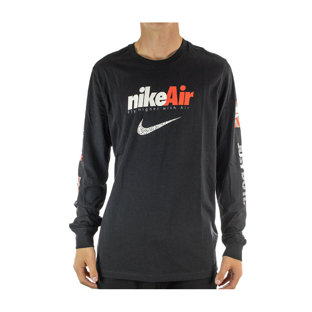 Hanorac pt bărbați Nike M NSW TEE LS SWOOSH BY AIR GX L Negru photo 1 Hanorac pt bărbați Nike M NSW TEE LS SWOOSH BY AIR GX L Negru photo 1