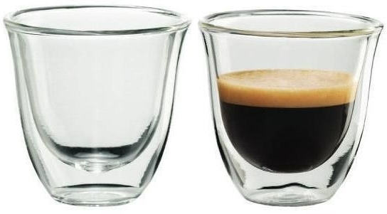 Set de pahare pentru cafea Delonghi DLSC310, 2buc, p/u espresso 60ml photo 1 Set de pahare pentru cafea Delonghi DLSC310, 2buc, p/u espresso 60ml photo 1