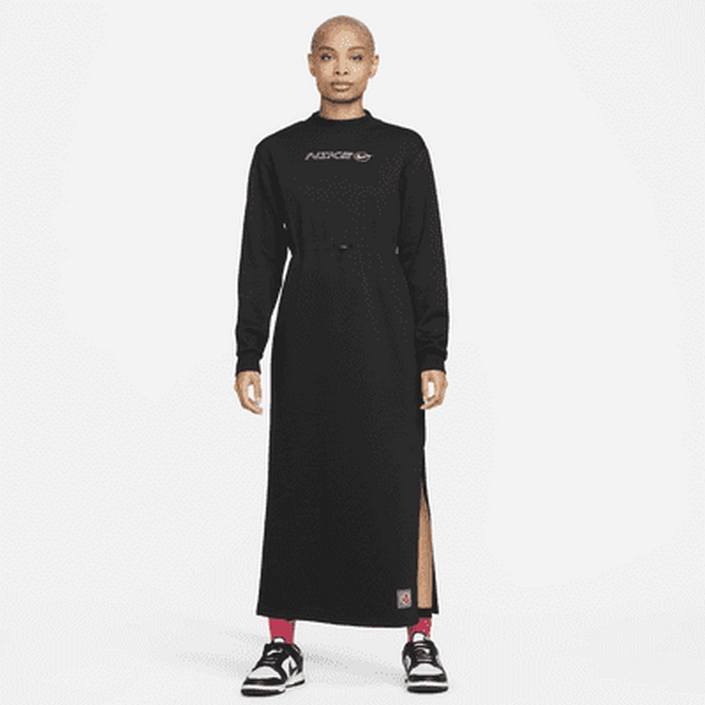 Rochie Nike W NSW IC FLC LS DRESS M Negru Femei photo 2