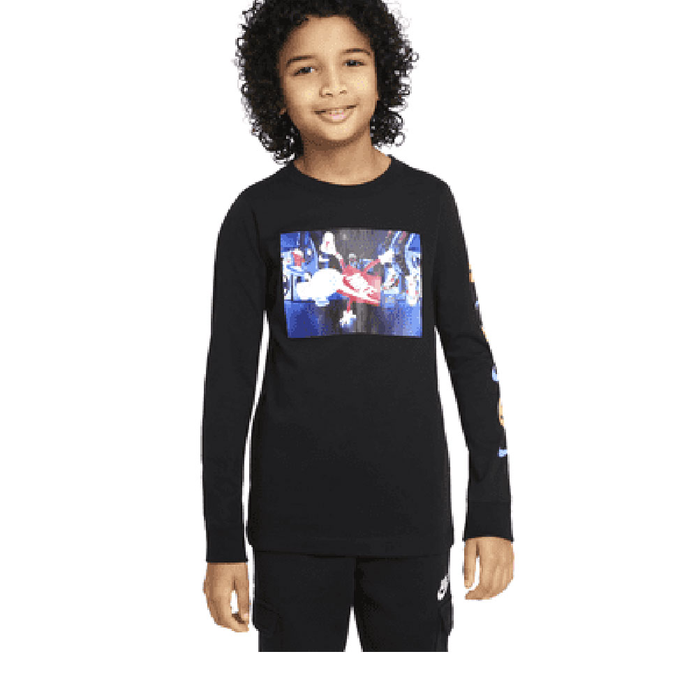 Hanorac Nike B NSW LS TEE BOXY SP22 / Barbati / S / Negru photo 1