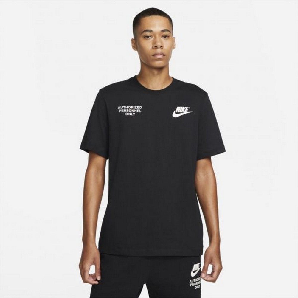 Tricou bărbătesc Nike M NSW TECH AUTH PERSONNEL TEE M Negru photo 2