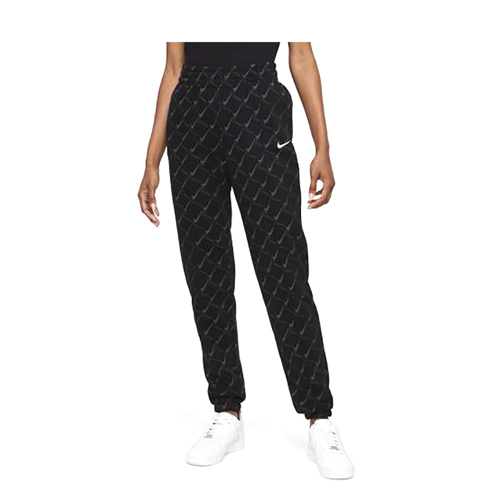 Брюки Nike W NSW TREND PANT CF AOP SWOOSH L Черный Женский photo 1 Брюки Nike W NSW TREND PANT CF AOP SWOOSH L Черный Женский photo 1