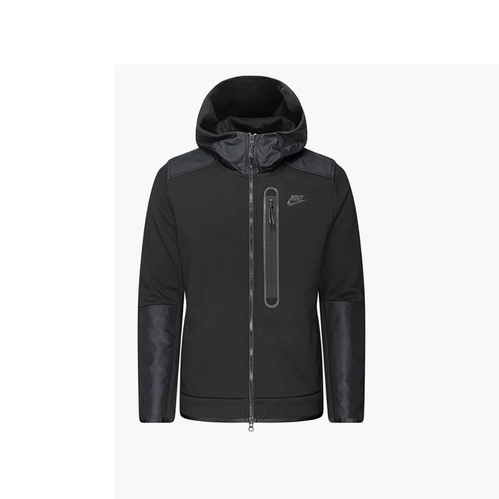 Hanorac pt bărbați Nike M NK TCH FLC OVERLAY FZ S Negru photo 1 Hanorac pt bărbați Nike M NK TCH FLC OVERLAY FZ S Negru photo 1