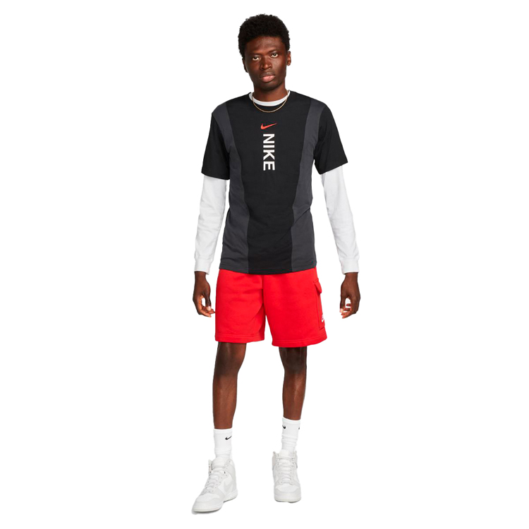 Tricou bărbătesc Nike M NSW HYBRID SS TOP 2XL Negru photo 3