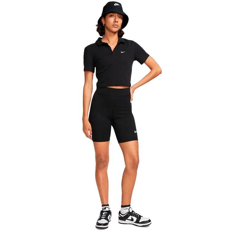 Sorti Nike W NSW NK CLSC HR 8IN SHORT S Negru Femei photo 4