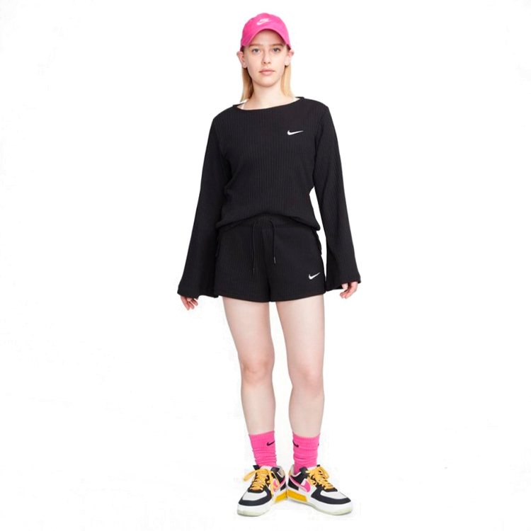 Шорты Nike W NSW RIB JRSY SHORT XL Черный Женский photo 5