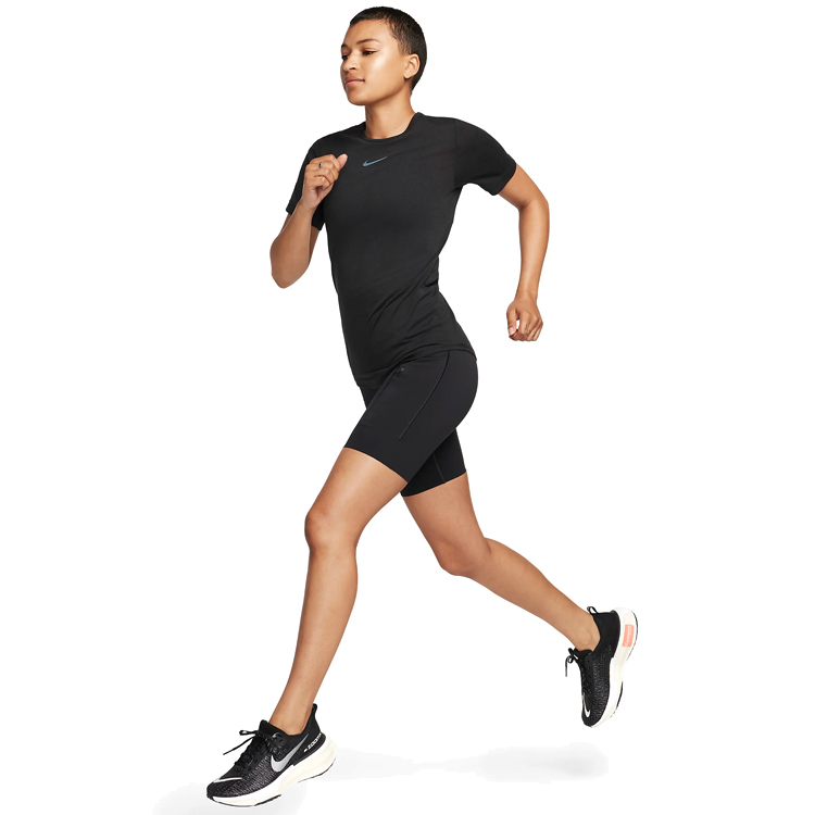 Tricou Nike W NK SWIFT WOOL DF SS TOP / Femei / S / Negru photo 2