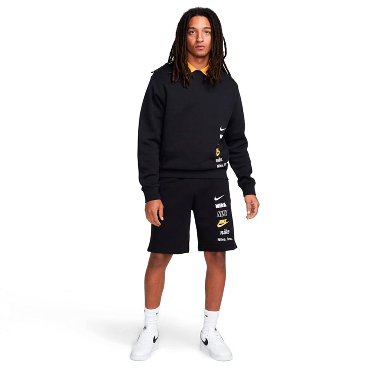 Sorti de bărbați Nike M NK CLUB+ FT SHORT MLOGO S-T Negru photo 4