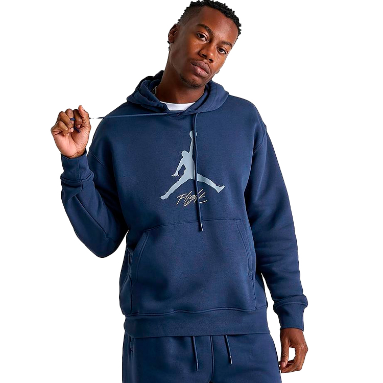 Hanorac pt bărbați Nike M J ESS FLC BASELINE HOODIE S Albastru photo 2