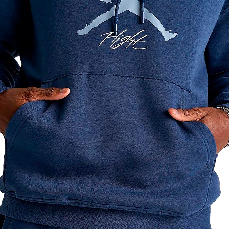 Hanorac pt bărbați Nike M J ESS FLC BASELINE HOODIE S Albastru photo 5