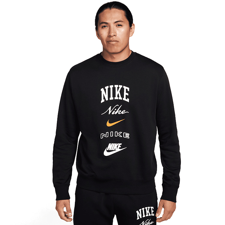 Hanorac pt bărbați Nike M NK CLUB BB CREW STACK GX 2XL Negru photo 2