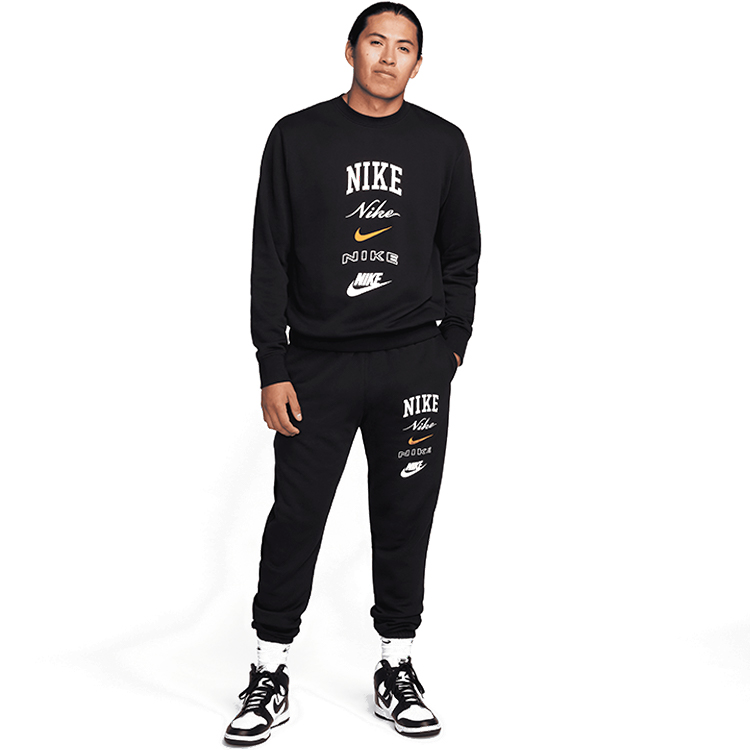 Hanorac pt bărbați Nike M NK CLUB BB CREW STACK GX 2XL Negru photo 3