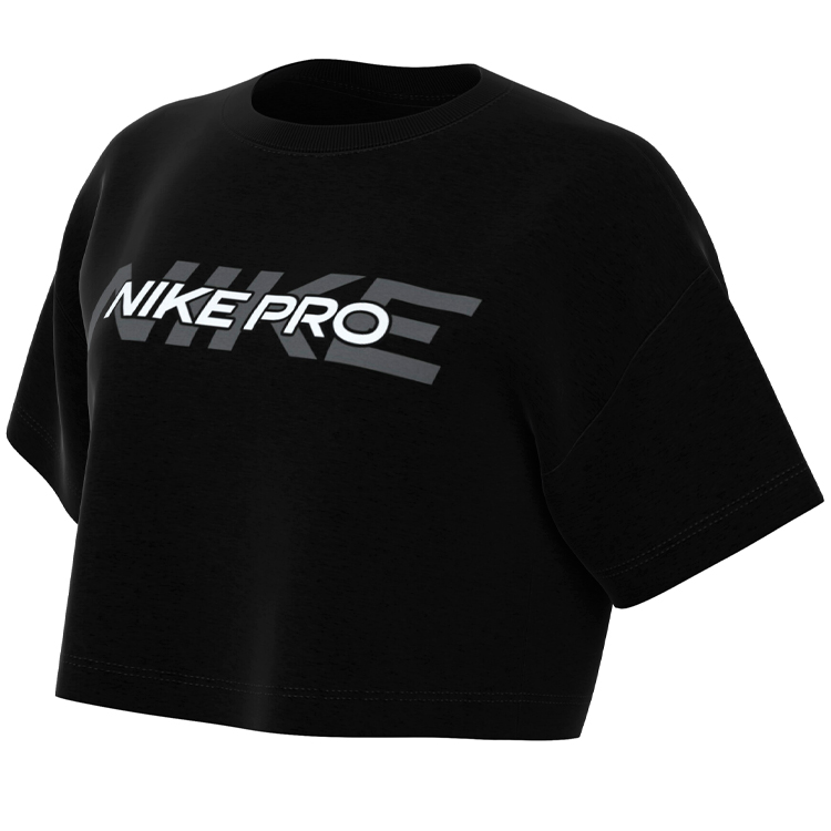 Tricou Nike W NK PRO SS CRP TEE / Femei / S / Negru photo 1 Tricou Nike W NK PRO SS CRP TEE / Femei / S / Negru photo 1
