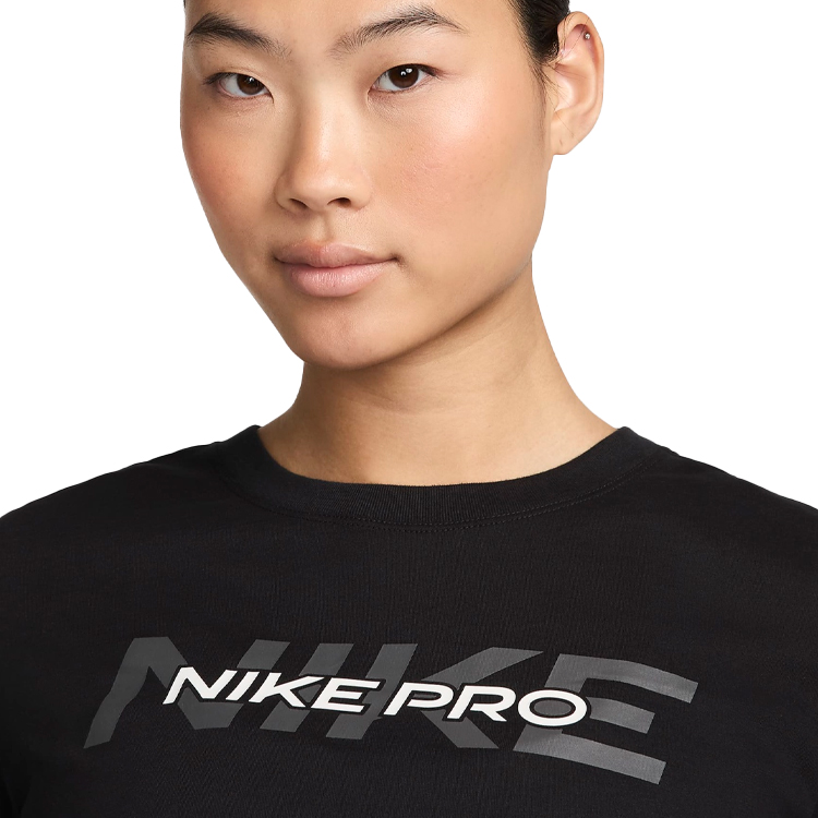 Tricou Nike W NK PRO SS CRP TEE / Femei / S / Negru photo 4