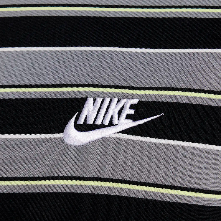 Tricou bărbătesc Nike M NSW TEE CLUB STRIPE S Negru-gri photo 2
