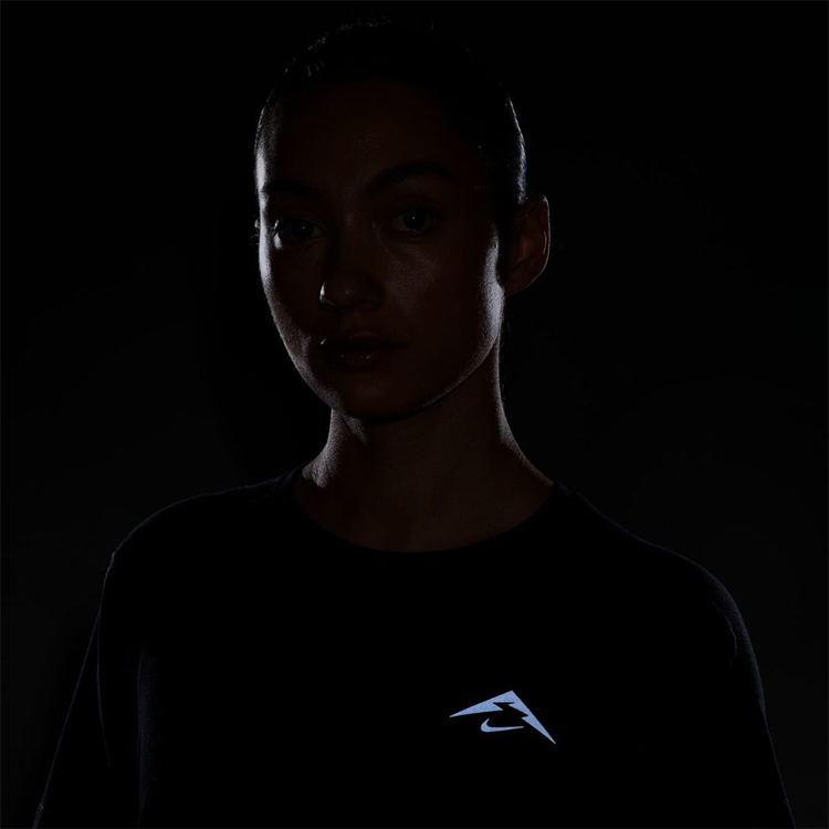Tricou Nike W NK TRAIL DF UV SS TOP XS Negru Femei photo 3