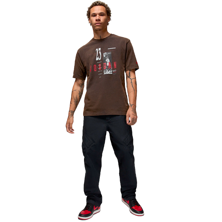 Tricou bărbătesc Nike M J REISSUE GX SS CREW XL Maro photo 4