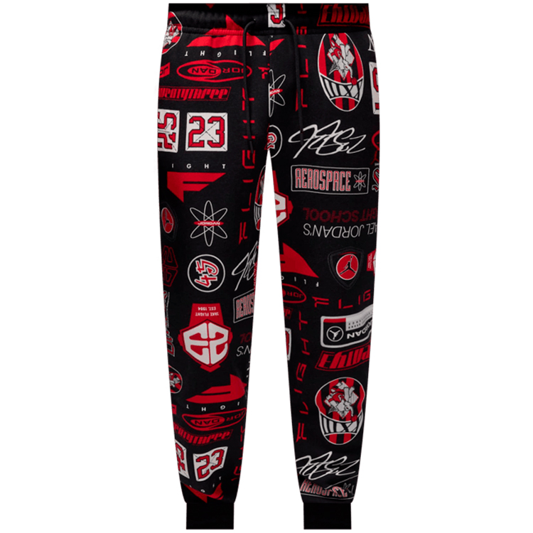 Брюки Nike M J ESS AOP FLC PANT XS Черный Мужской photo 1