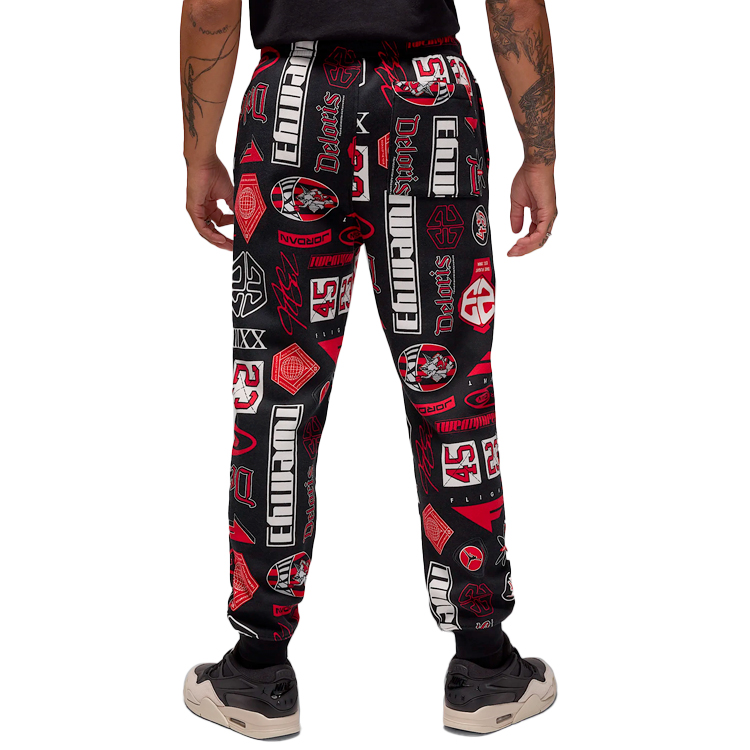 Брюки Nike M J ESS AOP FLC PANT XS Черный Мужской photo 2