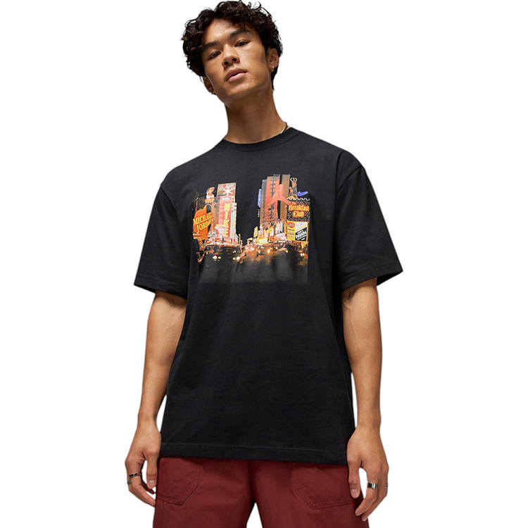 Tricou bărbătesc Nike M J NC LIGHTS SS CREW XXL Negru photo 1
