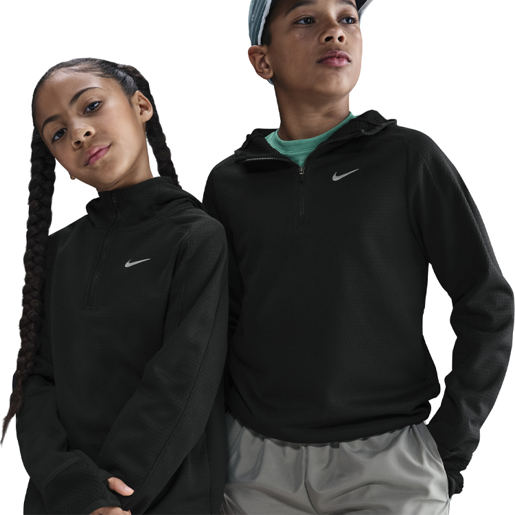 Jacheta Nike K NK TF LS HZ TOP WARM L Negru Barbati photo 1