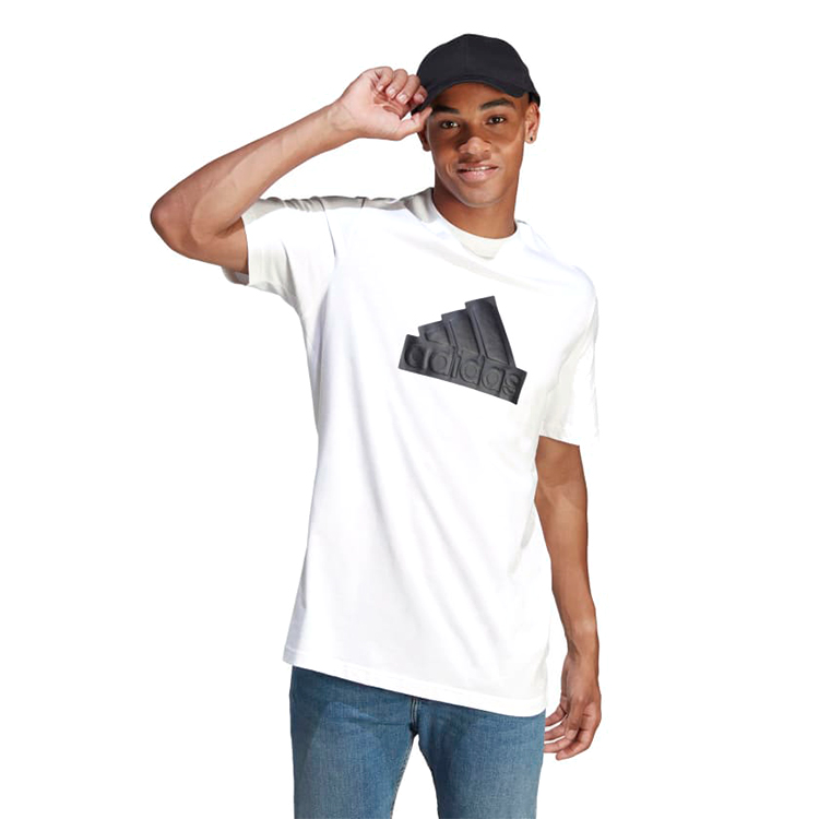 Tricou bărbătesc Adidas M FI BOS T 2XL Alb photo 4