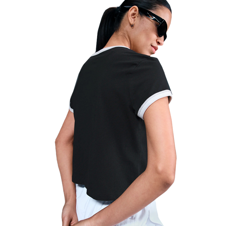 Футболка Nike W NSW SS RINGER TEE VNTG RUN XL Черный Женский photo 3