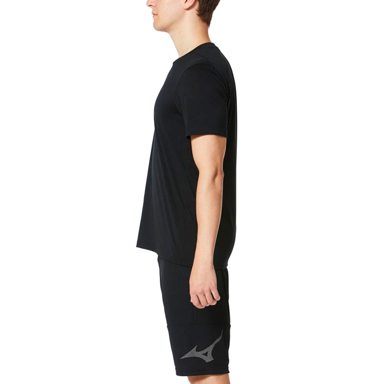 Tricou bărbătesc Mizuno Drylite Tee Mens L Negru photo 2