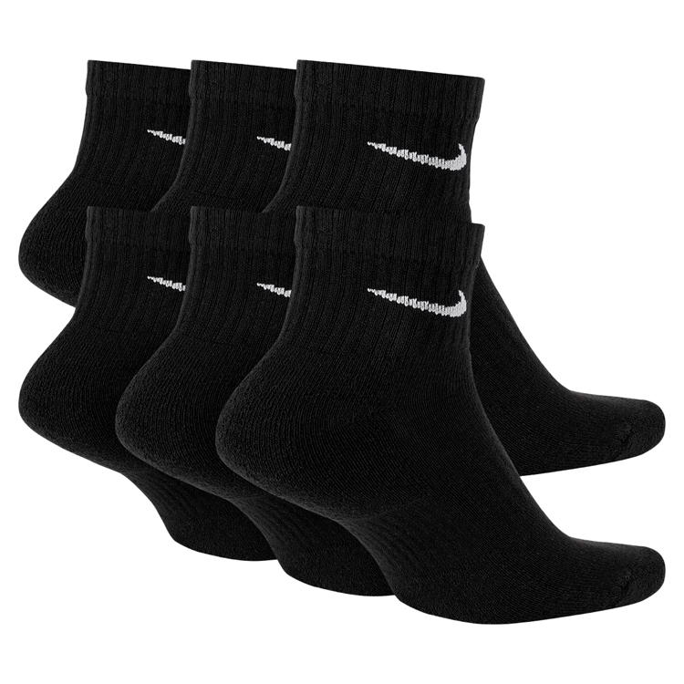 Носки Унисекс Nike U NK EVERYDAY CUSH ANKL 6PR-BD L Черный photo 2