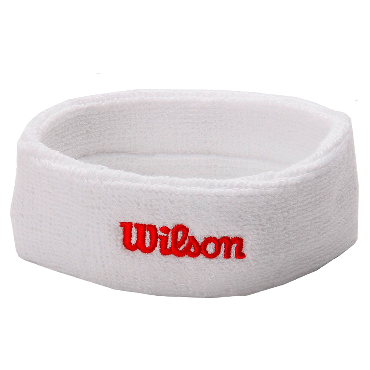Banderolele Wilson HEADBAND WH OS Alb photo 2