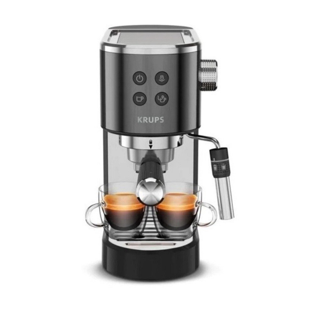 Cafetiera Krups XP444G10 / 1 l / Manuala / Macinata, pad cafea photo 1 Cafetiera Krups XP444G10 / 1 l / Manuala / Macinata, pad cafea photo 1