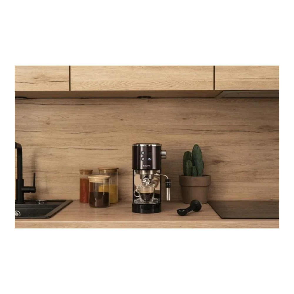 Cafetiera Krups XP444G10 / 1 l / Manuala / Macinata, pad cafea photo 6