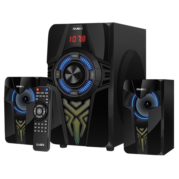 Boxe 2.1 SVEN MS-2070 / 60W RMS / Bluetooth / Black photo 2