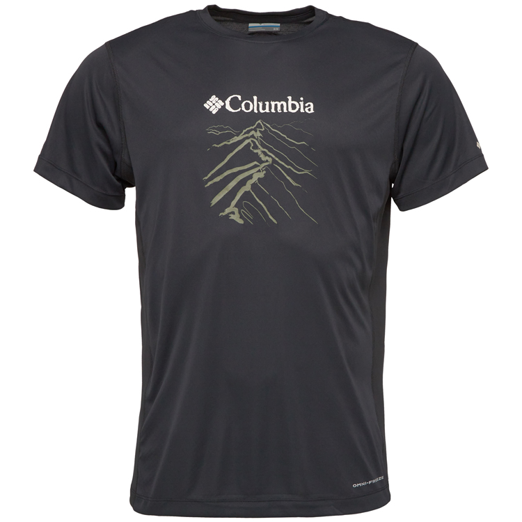 Футболка мужская Columbia Zero Rules Light Short Sleeve Graphic Crew S Черный photo 1