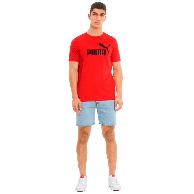 Футболка мужская Puma ESS Logo Tee S Красный photo 4