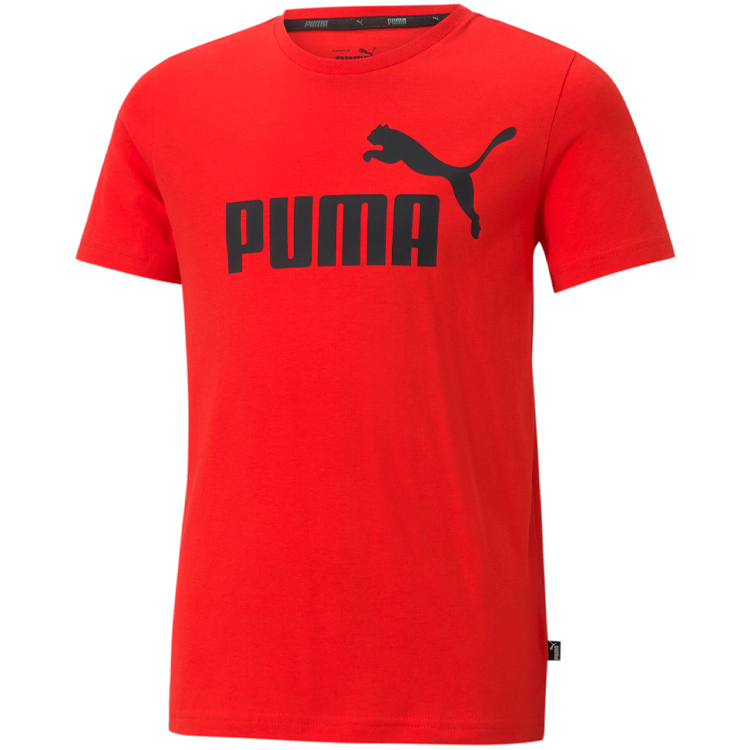 Футболка Puma ESS Logo Tee B / Унисекс / 116 / Красный photo 1