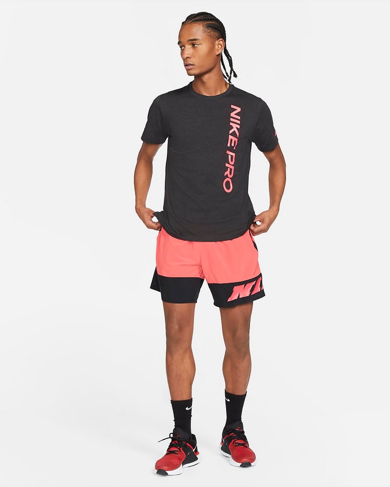 Tricou bărbătesc Nike M NP SS TOP NPC BURNOUT L Negru photo 2