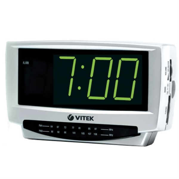 Радиочасы Vitek Vt-3511 Аналоговый / Серый / Моно photo 1