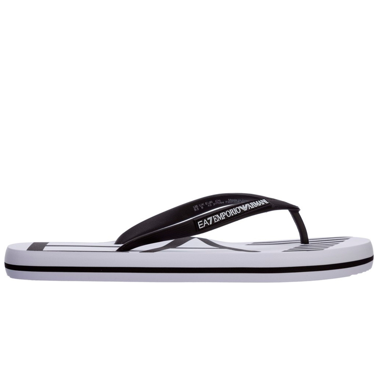 Slapi EA7 EMPORIO ARMANI SHOES BEACHWEAR pt Barbati / 36 / Alb-negru photo 2