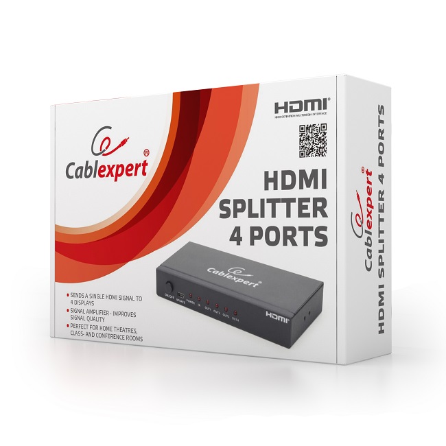 Сплиттер Cablexpert - DSP-4PH4-02, HDMI 4 ports photo 2