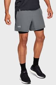 Sorti de bărbați Under Armour UA QUALIFIER SPEEDPOCKET 2-N-1 LG Gri photo 4