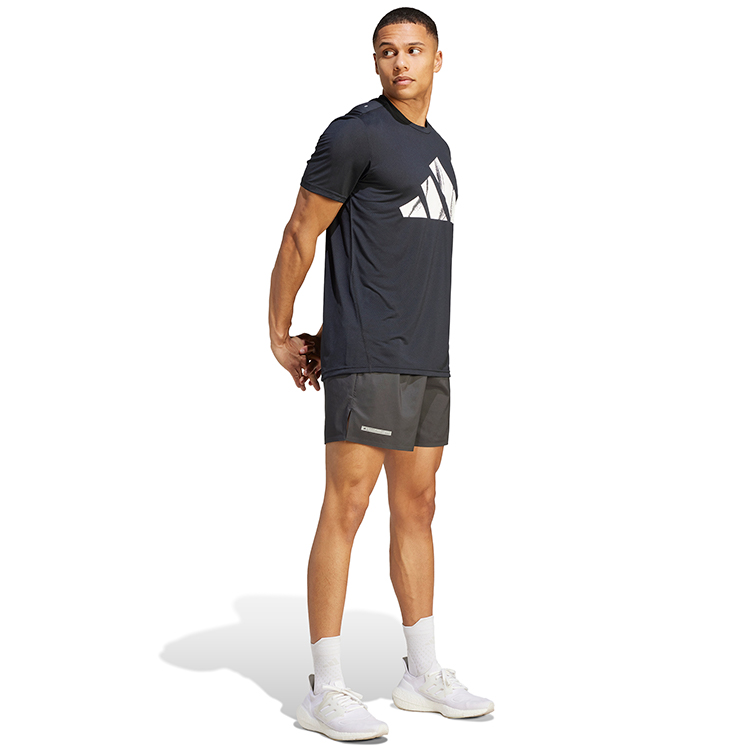 Tricou bărbătesc Adidas RUN IT BOS TEE S Negru photo 3